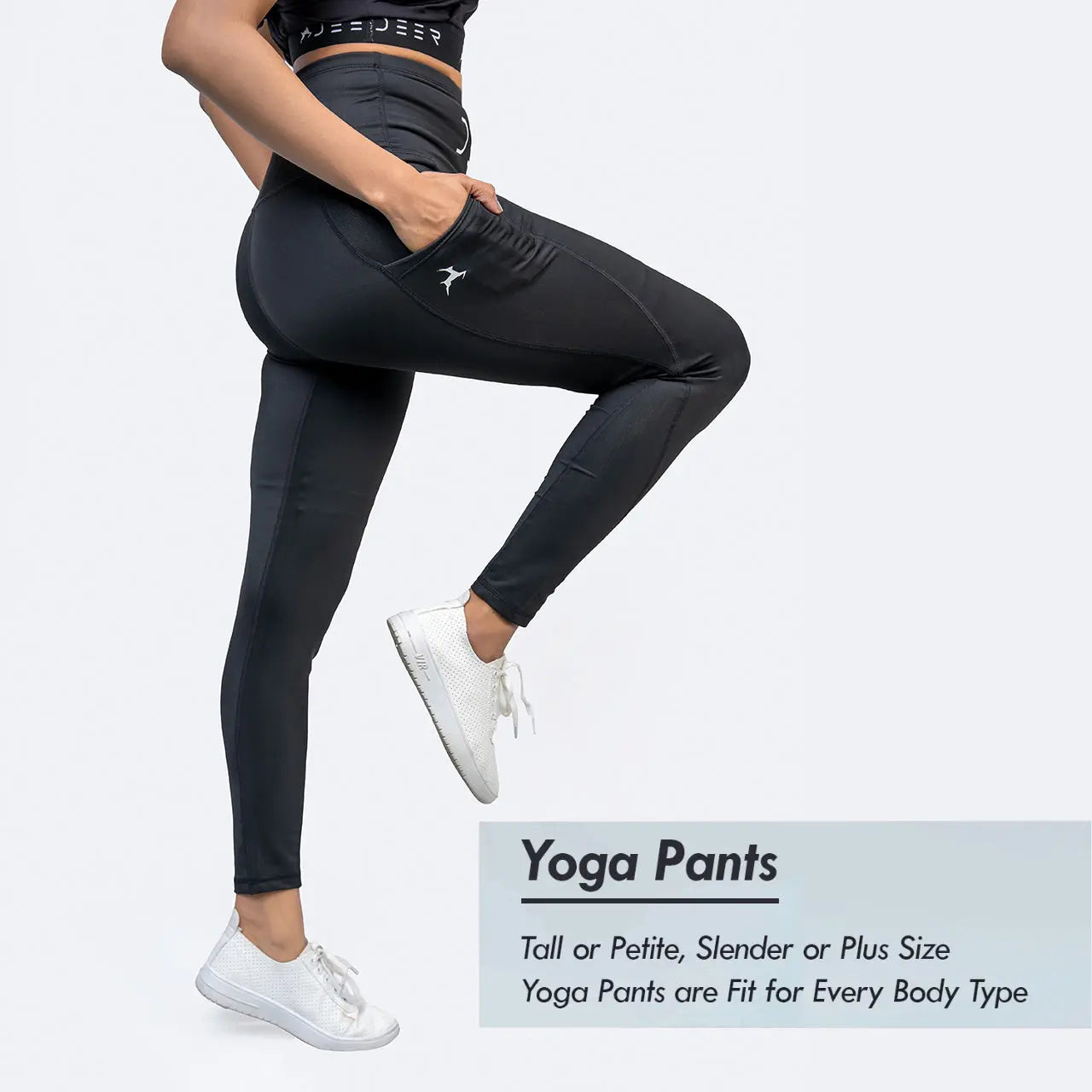 black yoga leggings